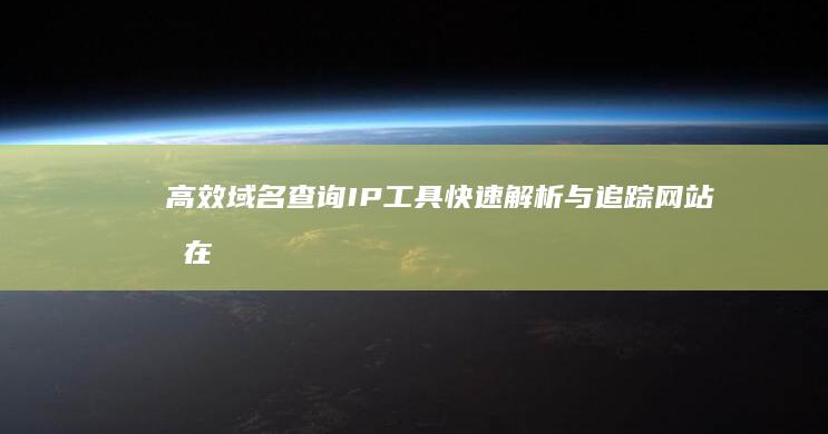 高效域名查询IP工具：快速解析与追踪网站所在地